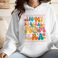 Retro Groovy In My Baseball Mom Era Happy Women Premium Wmen Hoodie Retro Groovy In My Baseball Mom Era Happy Women Premium Wmen Hoodie
