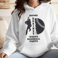 Retro Moms Against Baseball Pants Baseball Mom Wmen Hoodie