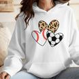 Soccer Baseball Heart Soccer Baseball Mom Wmen Hoodie Soccer Baseball Heart Soccer Baseball Mom Wmen Hoodie