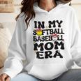 In My Softball Baseball Mom Era Retro Groovy Mom Of Both Wmen Hoodie In My Softball Baseball Mom Era Retro Groovy Mom Of Both Wmen Hoodie