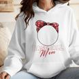 Softball Baseball Mom Floral Tee Mother's Day Premium Wmen Hoodie