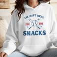 Spring 2024 Season Cute Baseball Mom Here For The Snacks Wmen Hoodie Spring 2024 Season Cute Baseball Mom Here For The Snacks Wmen Hoodie