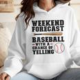 Weekend Forecast Baseball Baseball Mom Wmen Hoodie