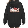 Ball Mom Bow Tie Baseball Mom Women Hoodie Back Print Ball Mom Bow Tie Baseball Mom Women Hoodie Back Print