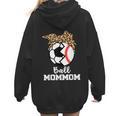 Ball MomMom Soccer Baseball Mom Mom Women Hoodie Back Print