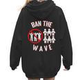 Baseball Ban The Wave Baseball Mom Player Coach Fan Women Hoodie Back Print Baseball Ban The Wave Baseball Mom Player Coach Fan Women Hoodie Back Print