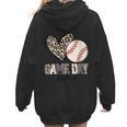 Baseball Game Day Vibes Baseball Mom Mama Leopard Cute Women Hoodie Back Print Baseball Game Day Vibes Baseball Mom Mama Leopard Cute Women Hoodie Back Print