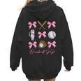 Baseball Gigi Era Bows Baseball Mom Women Women Hoodie Back Print