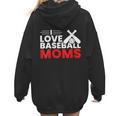 Baseball I Love Baseball Moms Women Hoodie Back Print Baseball I Love Baseball Moms Women Hoodie Back Print