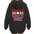 Baseball Mom Since 1982 Women Hoodie Back Print Baseball Mom Since 1982 Women Hoodie Back Print