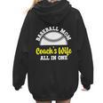 Baseball Mom Coach's Wife All In One Sports Player Coach Women Hoodie Back Print Baseball Mom Coach's Wife All In One Sports Player Coach Women Hoodie Back Print