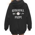 Baseball Mom Cute Grandson Player Arrow Heart Family Women Hoodie Back Print Baseball Mom Cute Grandson Player Arrow Heart Family Women Hoodie Back Print