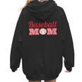 Baseball Mom Cute Mother Fans Baseball Graphic Women Hoodie Back Print Baseball Mom Cute Mother Fans Baseball Graphic Women Hoodie Back Print