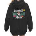Baseball Mom Cute Retro Look Mothers Will Love Women Hoodie Back Print