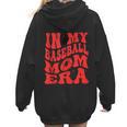 In My Baseball Mom Era Red Women Hoodie Back Print