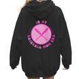 In My Baseball Mom Era Retro Game Day Mom Era 2 Sides Women Hoodie Back Print