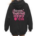 In My Baseball Mom Era Retro Mom Life Mother's Day 2024 Women Hoodie Back Print