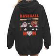 Baseball Mom Heart Baseball Mama Mother's Day Women Hoodie Back Print Baseball Mom Heart Baseball Mama Mother's Day Women Hoodie Back Print