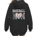 Baseball Mom Heart Sports Mom Women Hoodie Back Print Baseball Mom Heart Sports Mom Women Hoodie Back Print