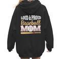 Baseball Mom Leopard Print Loud And Proud With Ball & Bat Women Hoodie Back Print Baseball Mom Leopard Print Loud And Proud With Ball & Bat Women Hoodie Back Print
