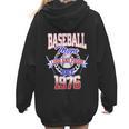 Baseball Mom Loud & Proud Since 1976 Women Hoodie Back Print