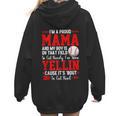 Baseball Mom Mama Baseball Lover Sport Mother's Day Women Hoodie Back Print