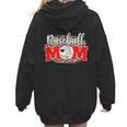 Baseball Mom Mother's Day For Mom Game Day Outfit Women Hoodie Back Print