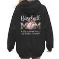 Baseball Mom Like A Normal Mom But Louder & Prouder Women Women Hoodie Back Print