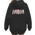 Baseball Mom With Pink Bow Women Hoodie Back Print Baseball Mom With Pink Bow Women Hoodie Back Print