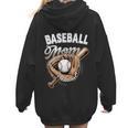 Baseball Mom Baseball Player Women Hoodie Back Print