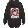 Baseball Mom Rainbow Boho Mommy Women Hoodie Back Print Baseball Mom Rainbow Boho Mommy Women Hoodie Back Print