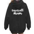 Baseball Mom Retro Women Hoodie Back Print