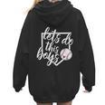 Baseball Mom Shirt Baseball Let's Do This Boys Women Hoodie Back Print