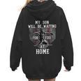 Baseball Mom My Son Will Be Waiting For You At Home Women Hoodie Back Print