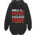 Baseball Mom Sport Mommy Baseball Mama Mother's Day Women Hoodie Back Print