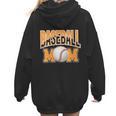 Baseball Mom Sports Orange Women Hoodie Back Print Baseball Mom Sports Orange Women Hoodie Back Print