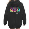 Baseball Mom Squad Tie Dye Cute Ball Mom Women Hoodie Back Print Baseball Mom Squad Tie Dye Cute Ball Mom Women Hoodie Back Print
