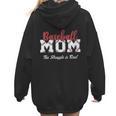 Baseball Mom The Struggle Is Real Women Hoodie Back Print Baseball Mom The Struggle Is Real Women Hoodie Back Print