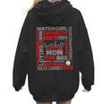 Baseball Mom Traits For Great Mothers Grey And Red Women Hoodie Back Print