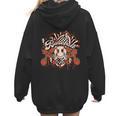 Baseball Mom Vintage Retro Groovy Sport Fan Mother Day Women Hoodie Back Print