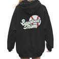 Baseball Mom's Favorite Game Day Women Hoodie Back Print Baseball Mom's Favorite Game Day Women Hoodie Back Print