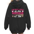 Baseball Moms I'm Not Just His Mom Baseball Mama Women Hoodie Back Print