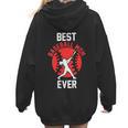 Best Baseball Mom Ever Baseball Women Hoodie Back Print