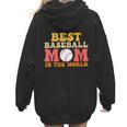 Best Baseball Mom In The World Baseball Women Hoodie Back Print Best Baseball Mom In The World Baseball Women Hoodie Back Print