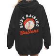 Busy Raising Ballers Baseball Mom Sons Women Hoodie Back Print Busy Raising Ballers Baseball Mom Sons Women Hoodie Back Print