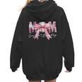 Coquette Baseball Mom Sorry Can't Baseball Bye Mother's Day Women Hoodie Back Print Coquette Baseball Mom Sorry Can't Baseball Bye Mother's Day Women Hoodie Back Print