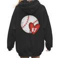 Custom Baseball Mom Number 87 Heart For Mom Mommy Women Hoodie Back Print Custom Baseball Mom Number 87 Heart For Mom Mommy Women Hoodie Back Print