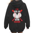Cute Baseball Mom Out Of Your League Mommy Sports Players Women Hoodie Back Print