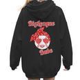 Cute Love Baseball BigLeague Babe Hot Baseball Mom Women Hoodie Back Print