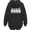 Cute Sports Baseball Mom Game Day Women Hoodie Back Print
